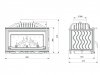 KAWMET Wkład kominkowy żeliwny W15 9,4kW ECO